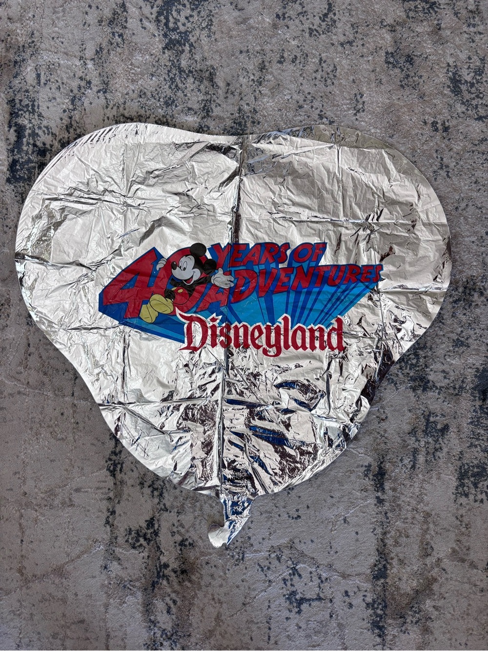 Vintage Disneyland 40th anniversary foil balloon 1995